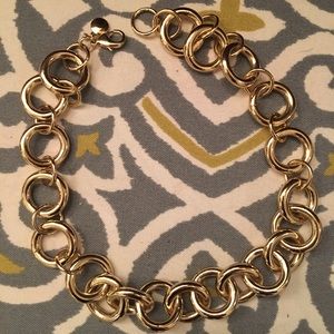 J. Crew Chunky Gold Plated Chain Link Necklace